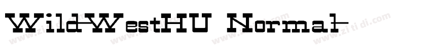Wild-WestHU Normal字体转换